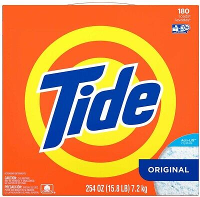 Tide HE Powder Laundry Detergent, Original, 180 loads, 254 oz