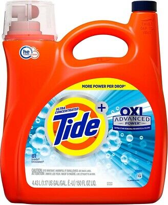 Tide Ultra Concentrated Advanced Power HE Liquid Laundry Detergent, Original,