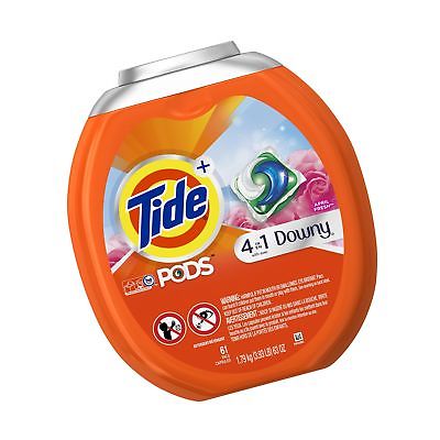 Tide PODS Plus Downy 4 in 1 HE Turbo Laundry Detergent Pacs, April Fresh Scen...