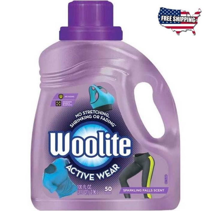 Woolite Active Wear Liquid Laundry Detergent, 100oz 50 Loads