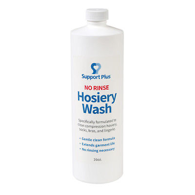 Support Plus Hosiery Wash - No Rinse Gentle Clean Formula - 16oz
