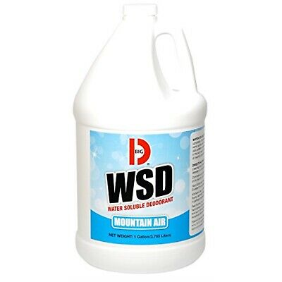 Big D Industries Water Soluble Deodorant, Mountain Air, 1 gal - Includes four p