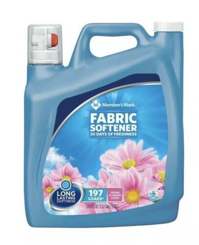 Member's Mark Liquid Fabric Softener, Spring Flowers Scent (170 oz., 197 loads)