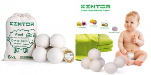 KINTOR Wool Dryer Balls XL 6 Pack 2.95