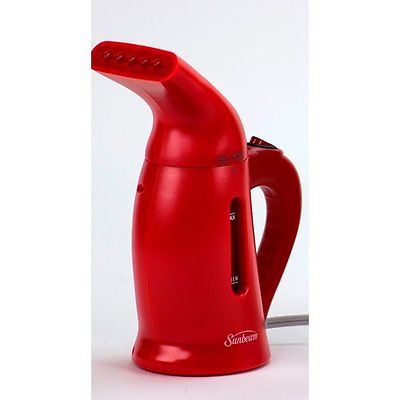 NEW Sunbeam SB51R Handheld Travel Steamer RED - Incl Travel Pouch - Ships Free