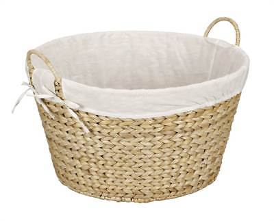Banana Leaf Round Laundry Basket in Natural [ID 52134]
