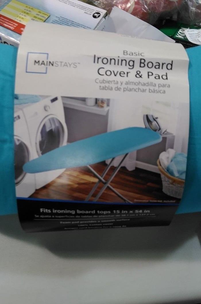 New Ironing Board Cover and Pad ..Blue ...MainStays