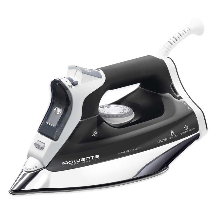 Rowenta Pro Master Professional Steam Iron 400 hole Stainless Steel Soleplate