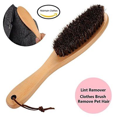 Clothes Brush Coat Suit Lint for with Genuine Soft Horse Mane Men Suits and Home