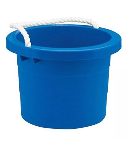 Rope Handle Bucket (2.5 gal) - Blue, Car Wash Bucket Beach Summer Free Shipping