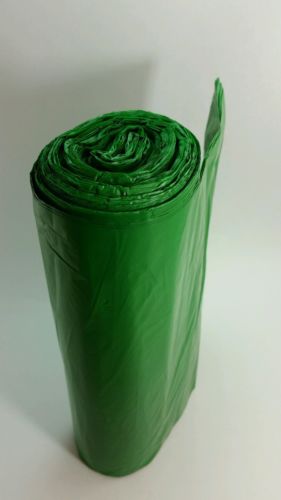 Commercial Can Liners Perforated Roll green , bottle recycling 45 gallon 6 rolls