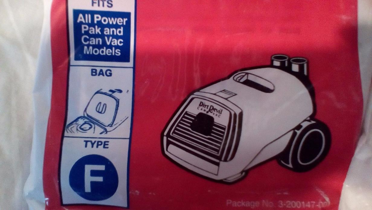 Dirt Devil Royal Vacuum Bag Type F Fits Royal Carded