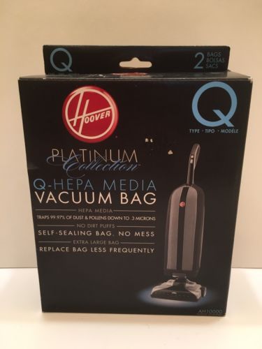 Hoover AH10000 Platinum Type-Q HEPA Media Self Sealing Vacuum Bag, Lot 1 count