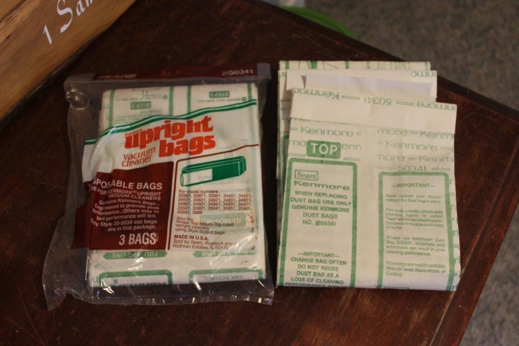 New Sears Kenmore Upright Vacuum Bags 20-50341 QTY 5