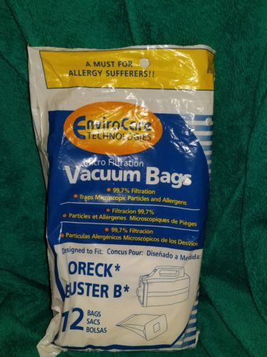 Oreck Buster B Allergy canister vacuum bags 10PK
