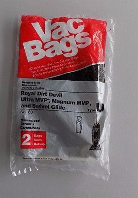 One Dirt Devil Vacuum Bag Type U