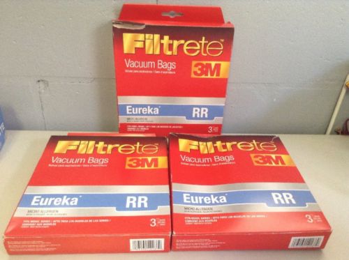 Lot of 3 Packs of 3 Filtrete Vacuum Bags - Eureka RR Micro Allergen - 67704A -