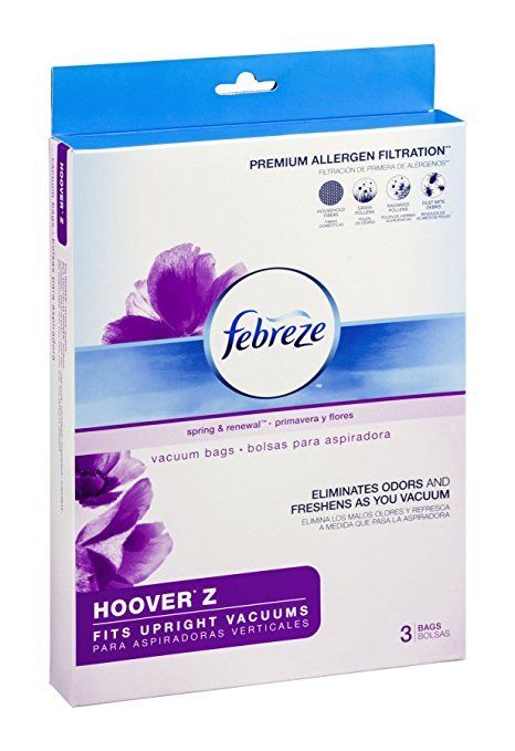 Febreze Vacuum Bags HOOVER Z Style 3-bags Spring & Renewal Scent NEW & SEALED