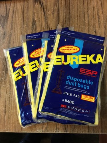 Eureka 52320C F&G Vacuum Bags 4 Bags of 3 Packs / 12 Total