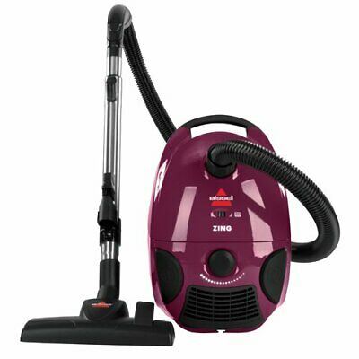 Bissell Zing Bagged Canister Vacuum Maroon 4122 - Corded