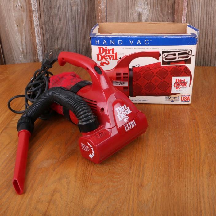 Dirt Devil Vacuum Cleaner Ultra Corded Hand Vac Box Bagged Handheld Portable