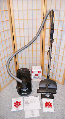 Canister Vacuum Cleaner Miele S514 With Attachmenst Tested Works Free Shipping