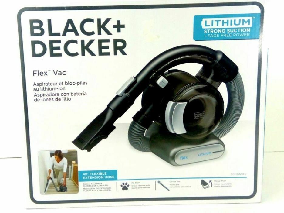 BLACK+DECKER BDH2020FL 20V MAX* Lithium FLEX Hand Vacuum Black and Decker NEW
