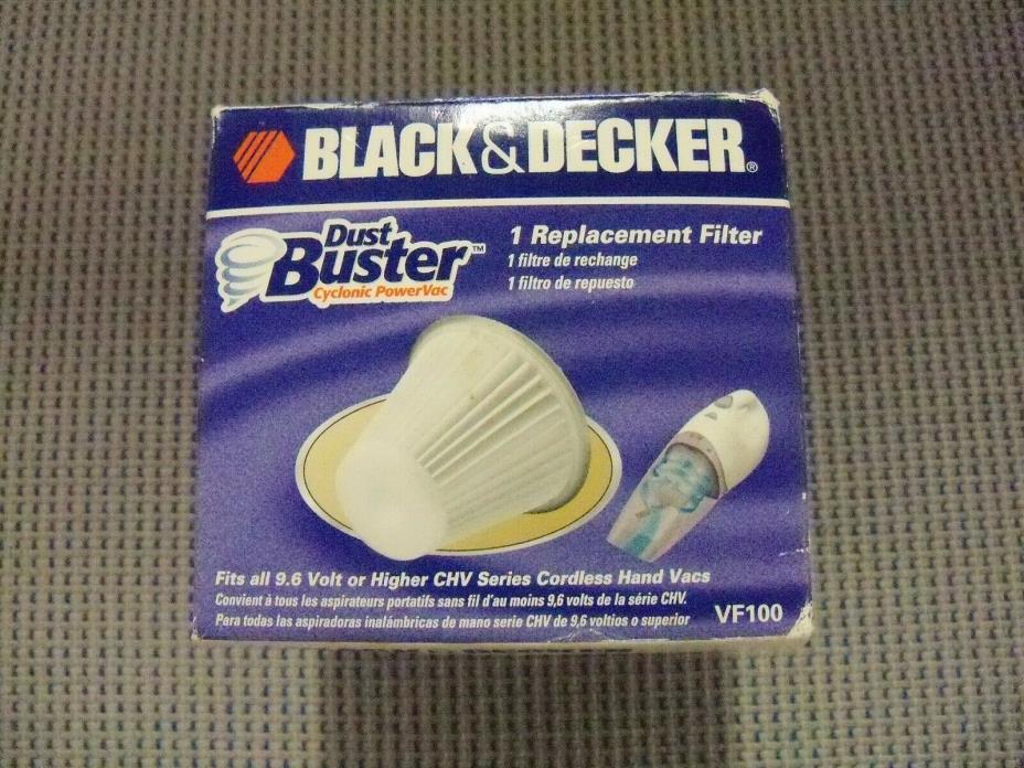 Black & Decker Replacement Filter VF100 Dust Buster CHV Series NIB