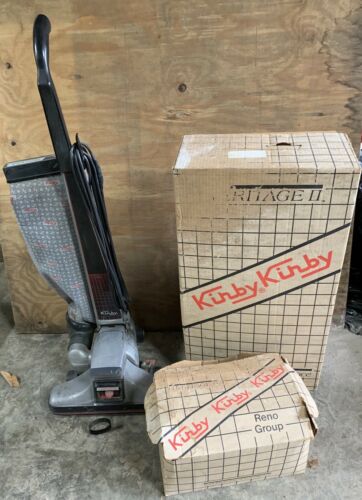 vintage kirby heritage ll legend vacuum cleaner 2-hd upright sweeper W/ Misc
