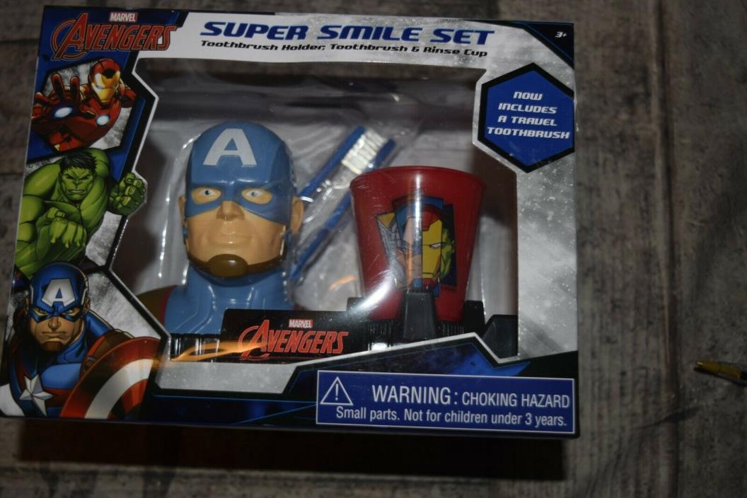 Smile Sets Toothbrush & Holder Rinse Cup Disney Marvel Nickelodeon Nick Jr LOL