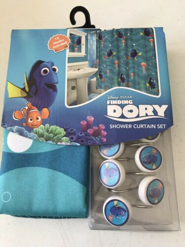 Brand New! Finding Dory Shower Curtain With 12 Hooks