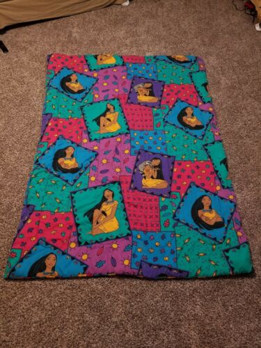 Pocahontas Twin Reversible Comforter Disney Blanket Vintage 90s Bedding Blanket