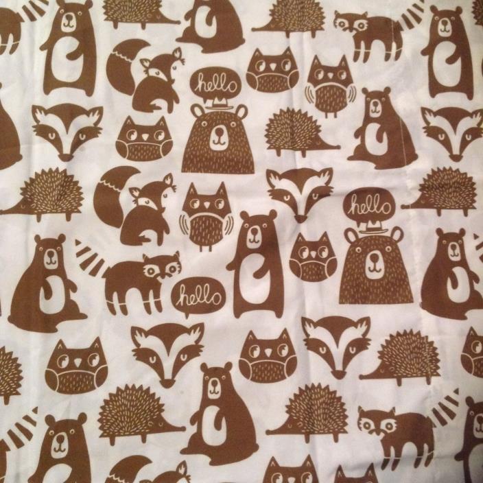Pillowfort Forest Friends Sheet Set Twin size NEW Woodland Bears Brown