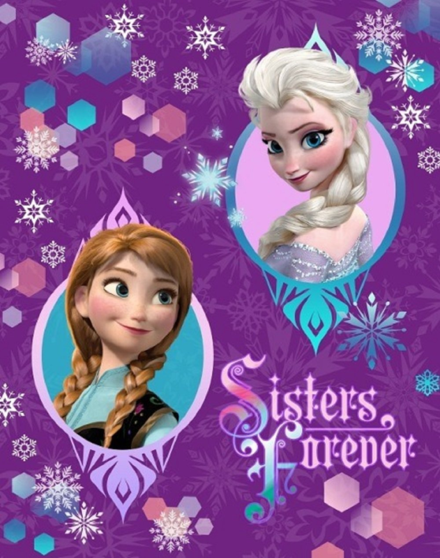 All American Collection New Baby Frozen Throw Blanket Anna and Elsa