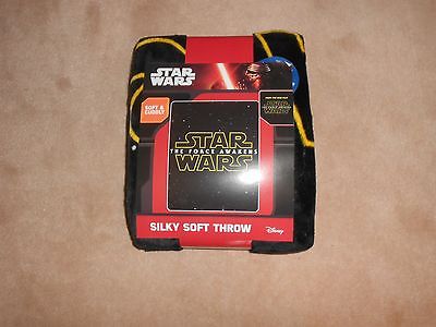 NEW, STAR WARS SILKY SOFT THROW, 40