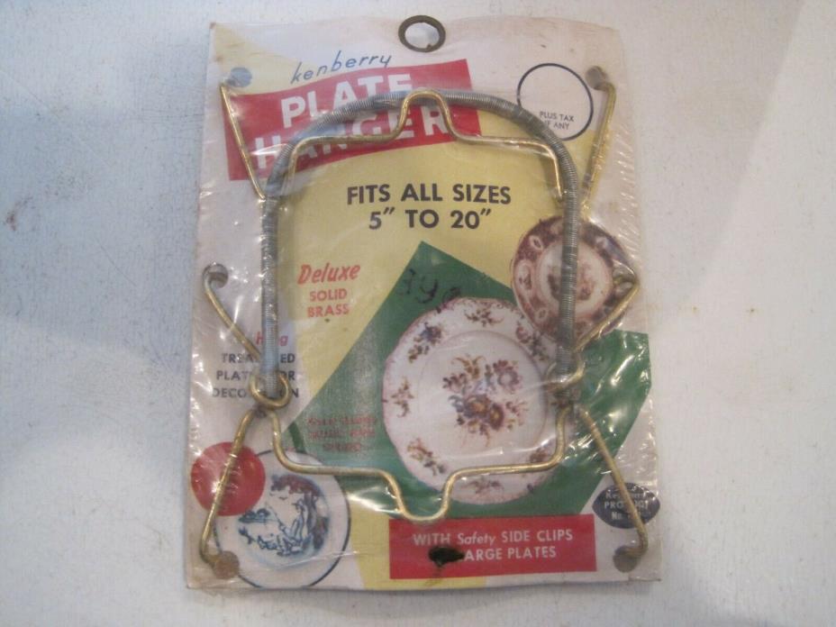 New Vintage Brass Kenberry Plate Hanger for 5 to 20
