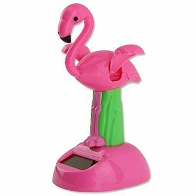 Solar Powered Dancing Pink Flamingo Bobble Head With Moving Wings