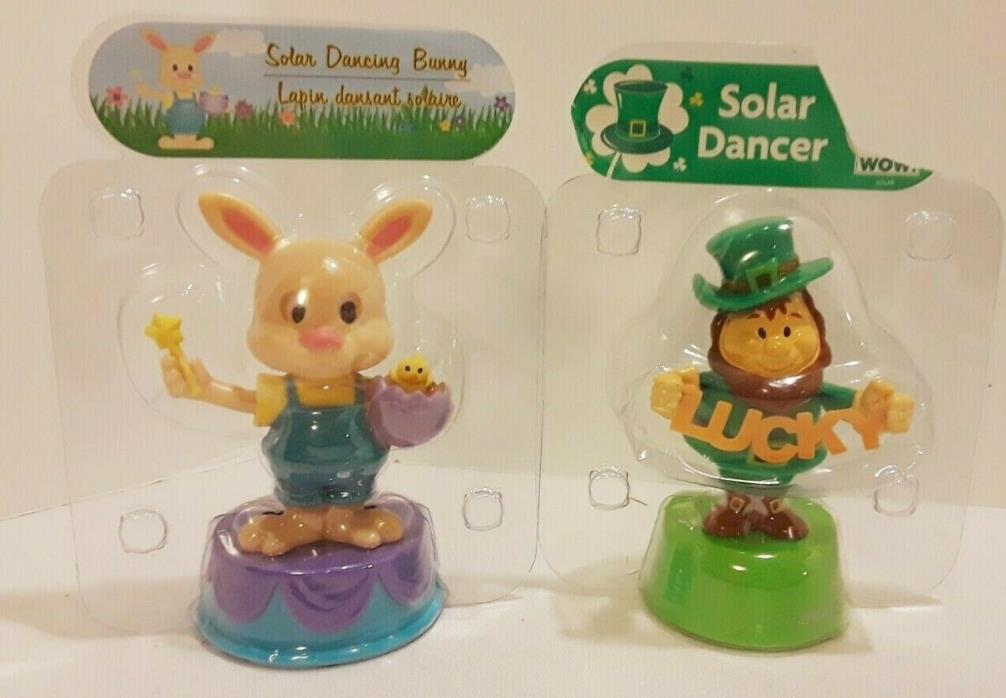 New Set 2 Easter & St. Patrick's Day Solar Dancers