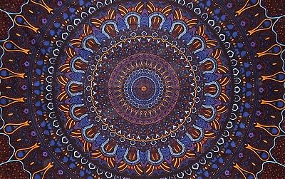 Psychedelic 3-D Tapestry Cotton Wall Hanging 90