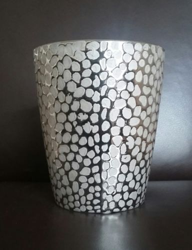 Small Metallic Silver Decorative Vase