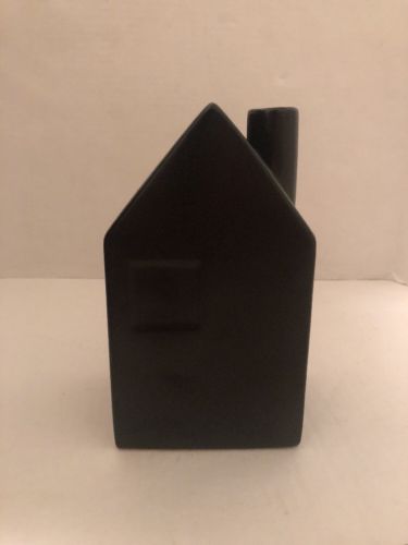 HEARTH & AND HAND WITH MAGNOLIA BLACK STONEWARE HOUSE BUD VASE MEDIUM NEW