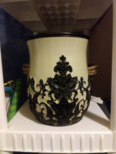 Ivory And Black Vase