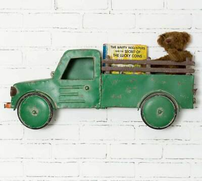 Green Truck Wall Basket