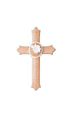 Decorative Floral Ceramic Wall Cross [ID 3777253]