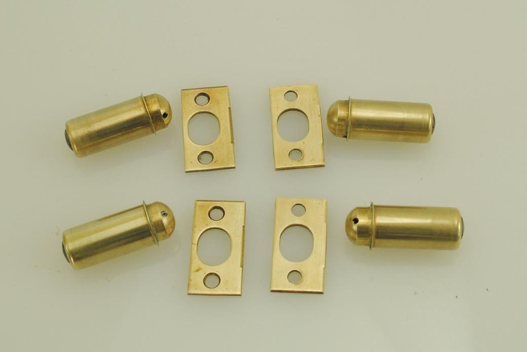 Bullet Catch and Strike Plate 1/2 Inch Diameter Lot of 4