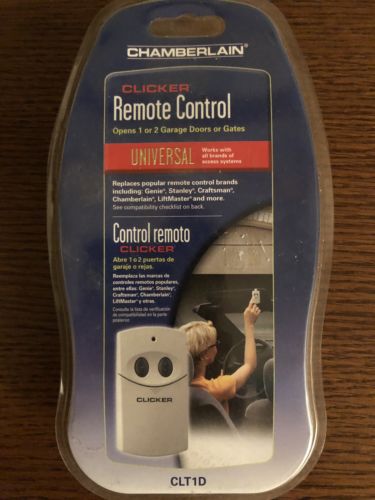 Clicker Chamberlain CLT1 D 2-Button Remote Control Universal Garage Door Opener