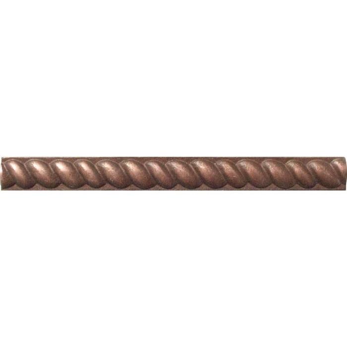 1/2 x 6 copper half round rope molding