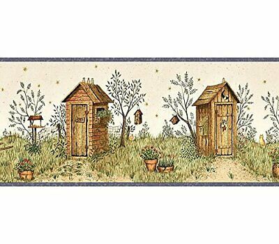 Chesapeake Family and Friends II FAM65021B Garden Outhouses Wall Border, Navy