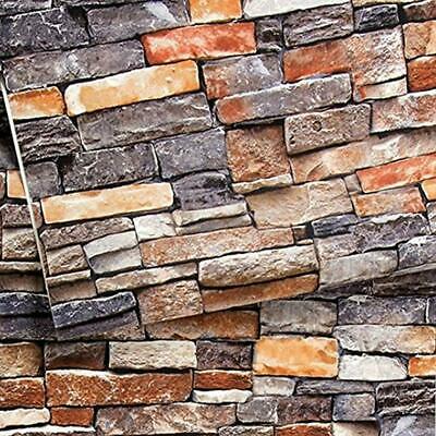 Brick Wallpaper, 3D Stone Pattern, Removable Waterproof For Home Design, Kitchen