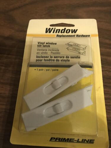 2-Prime-Line Products #F-2749 Vinyl Window Tilt Latches-White-Pack of 2-NEW